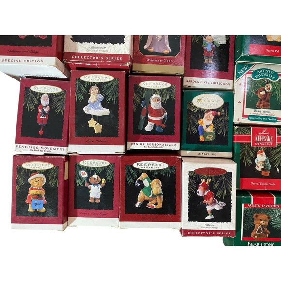 Vintage Hallmark Keepsake Christmas Ornament Lot Of 25 Santa Elves Angel 84 - 01 - Picture 3 of 7